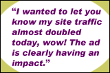 Testimonials from Advertisers