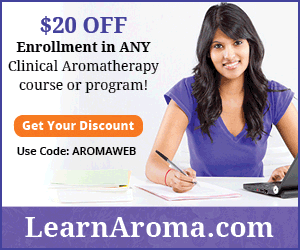 Use code AROMAWEB when you enroll with the Aroma Apothecary Healing Arts Academy and save $20!