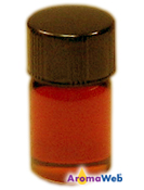 Bottle Depicting the Typical Color of Davana Essential Oil