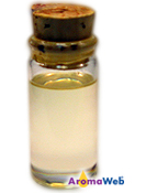 Bottle Depicting the Typical Color of Sandalwood Essential Oil