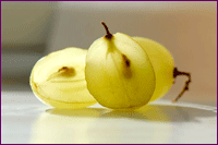 Sliced Grapes Reveal Seeds